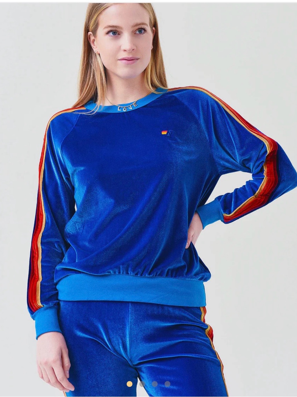 Aviator Nation Women’s Classic Velvet Sweatshirt